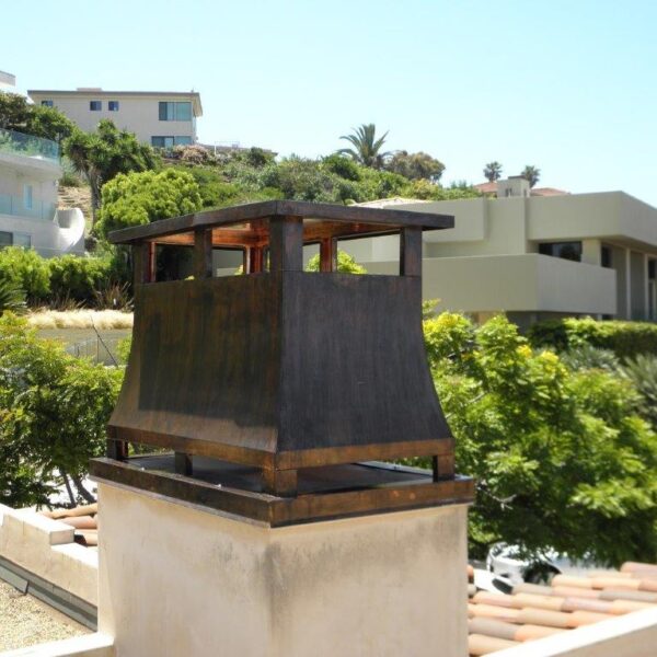 Copper Chimney Shroud