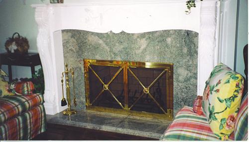 88-custom fireplace screen door