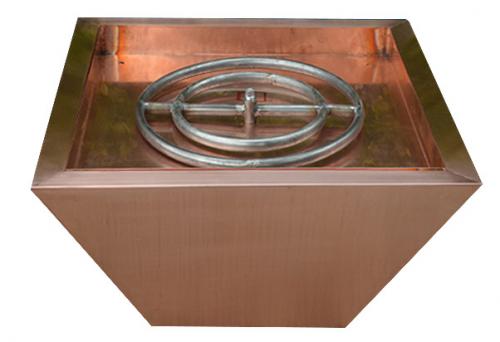 Square Copper Fire Bowls