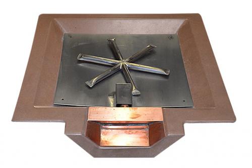 Square Fire and Water Concrete Bowls